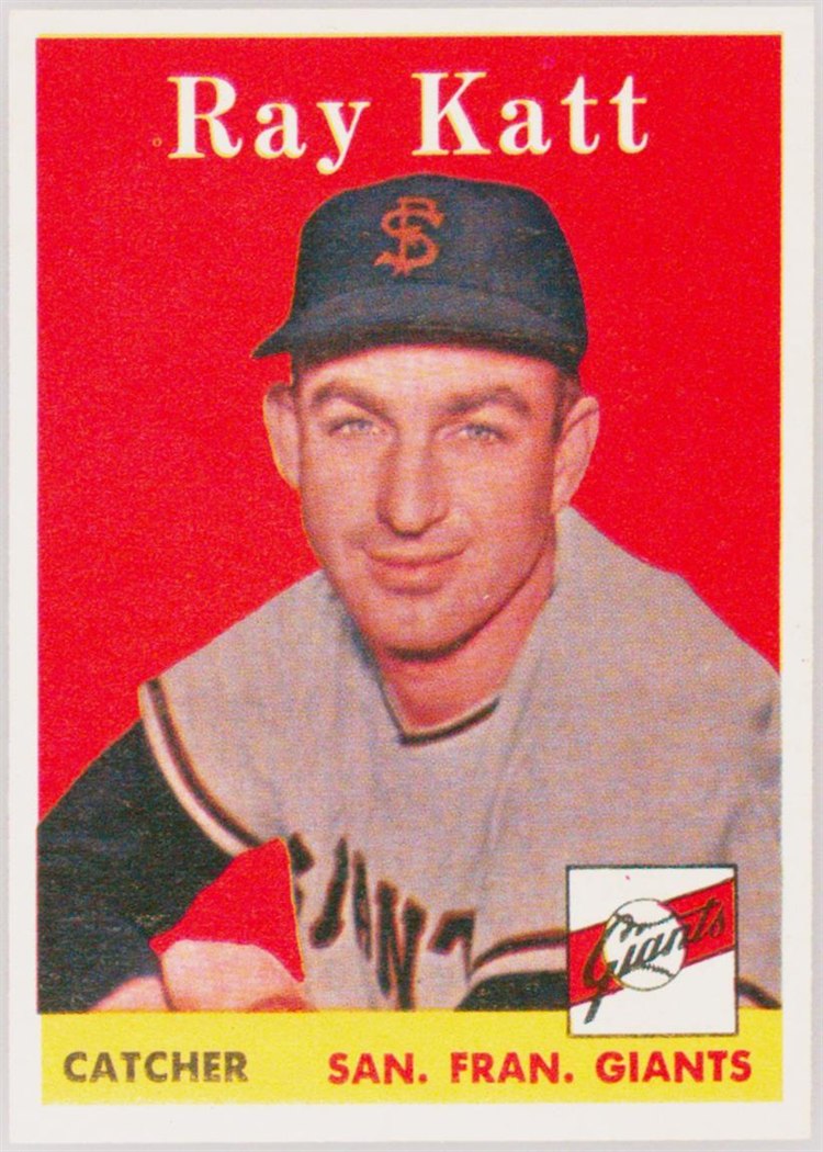 1958 Topps #284 Ray Katt, San Francisco Giants