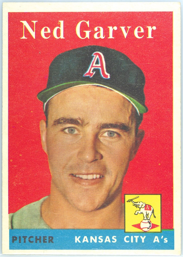 1958 Topps #292 Ned Garver, Kansas City Athletics