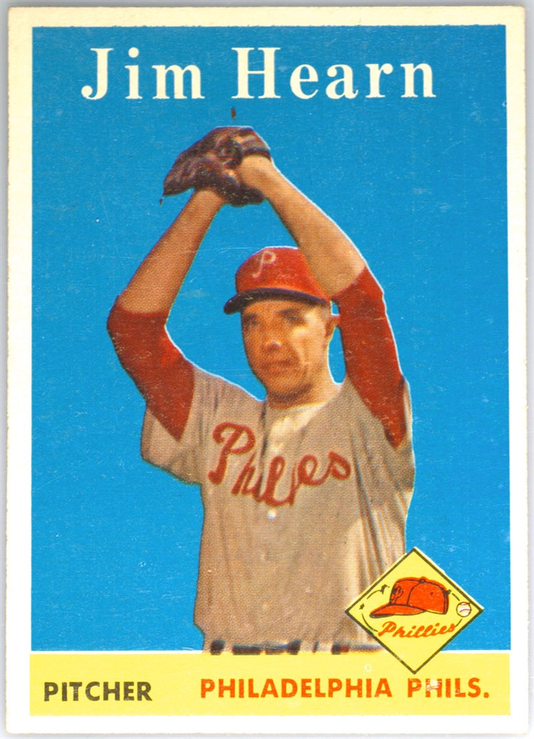 1958 Topps #298 Jim Hearn, Philadelphia Phillies