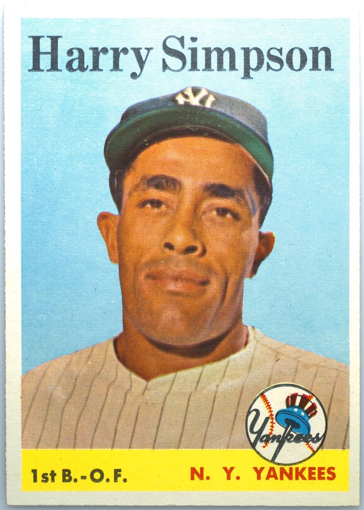 1958 Topps #299 Harry Simpson, New York Yankees