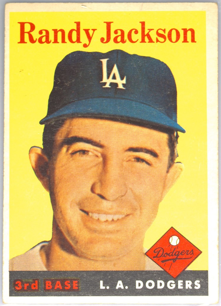 1958 Topps #301 Randy Jackson, Los Angeles Dodgers