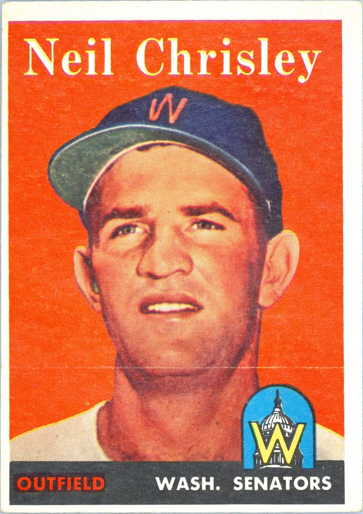 1958 Topps #303 Neil Chrisley, Washington Senators
