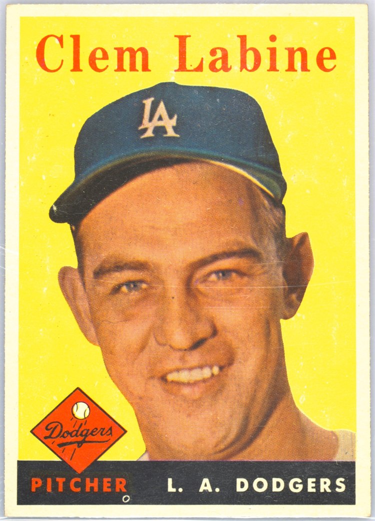 1958 Topps #305 Clem Labine, Los Angeles Dodgers