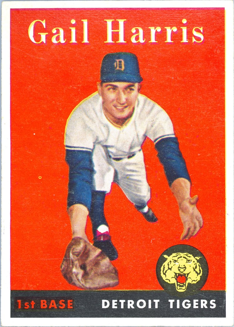 1958 Topps #309 Gail Harris, Detroit Tigers