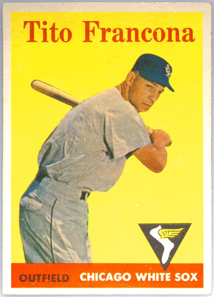 1958 Topps #316 Tito Francona, Chicago White Sox