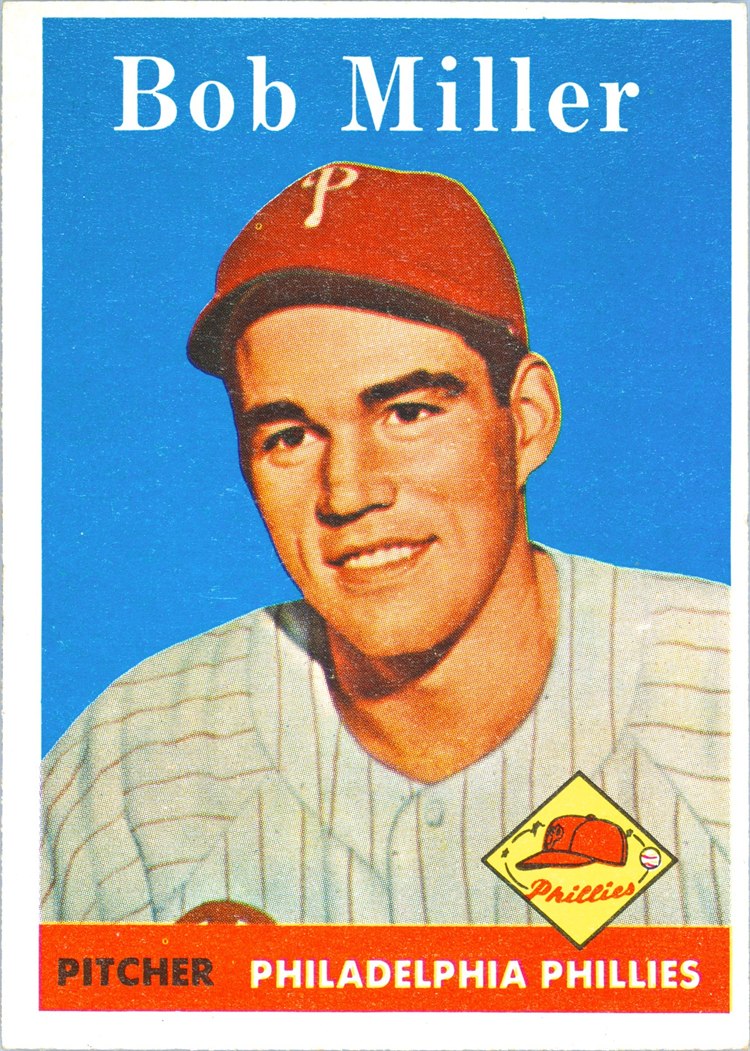 1958 Topps #326 Bob Miller, Philadelphia Phillies