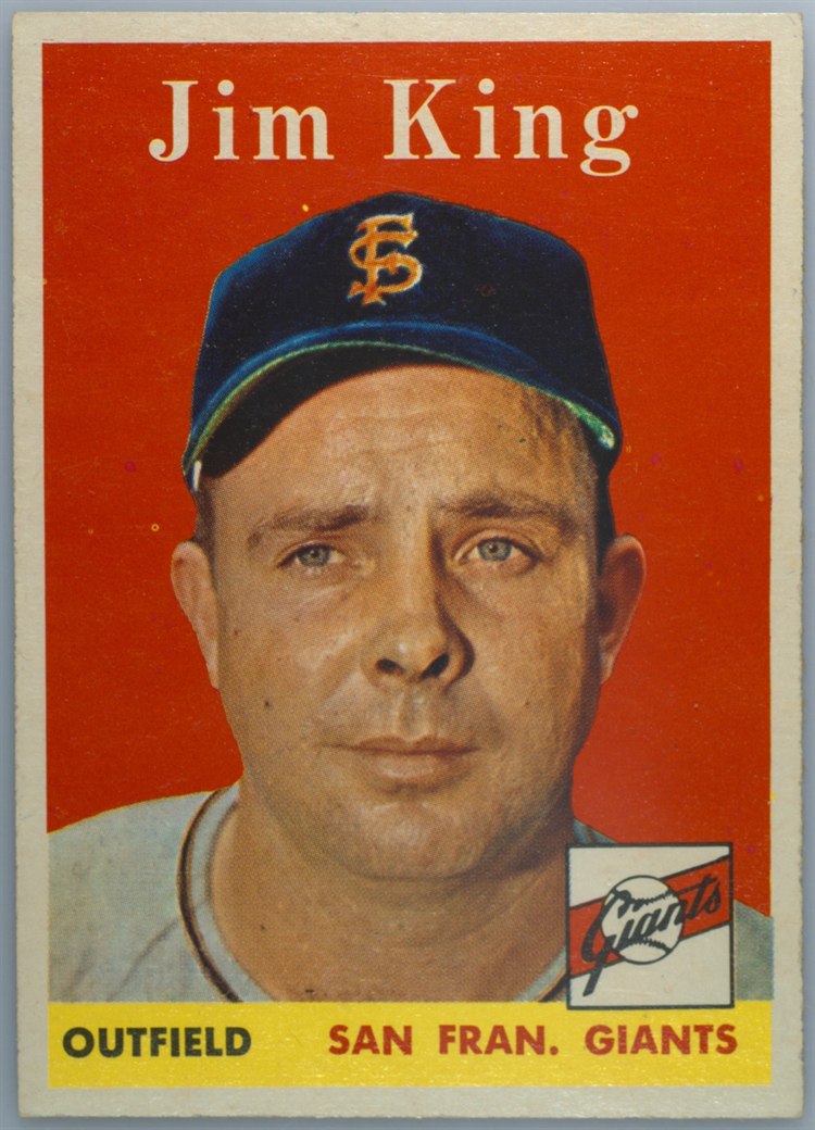 1958 Topps #332 Jim King, San Francisco Giants