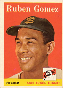 1958 Topps #335 Ruben Gomez, San Francisco Giants