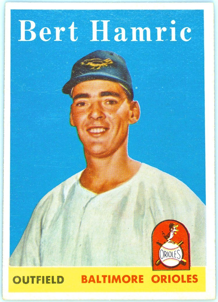 1958 Topps #336 Bert Hamric, Baltimore Orioles