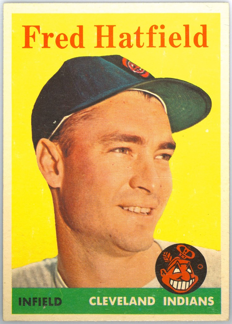 1958 Topps #339 Fred Hatfield, Cleveland Indians