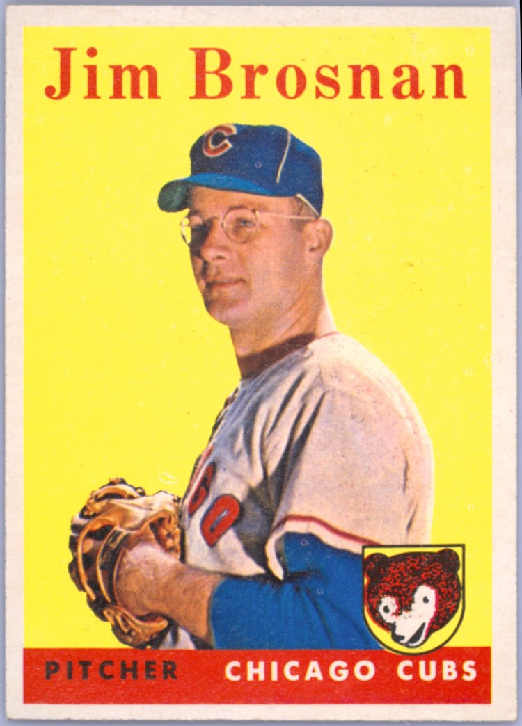 1958 Topps #342 Jim Brosnan, Chicago Cubs