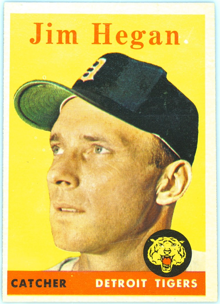 1958 Topps #345 Jim Hegan, Detroit Tigers
