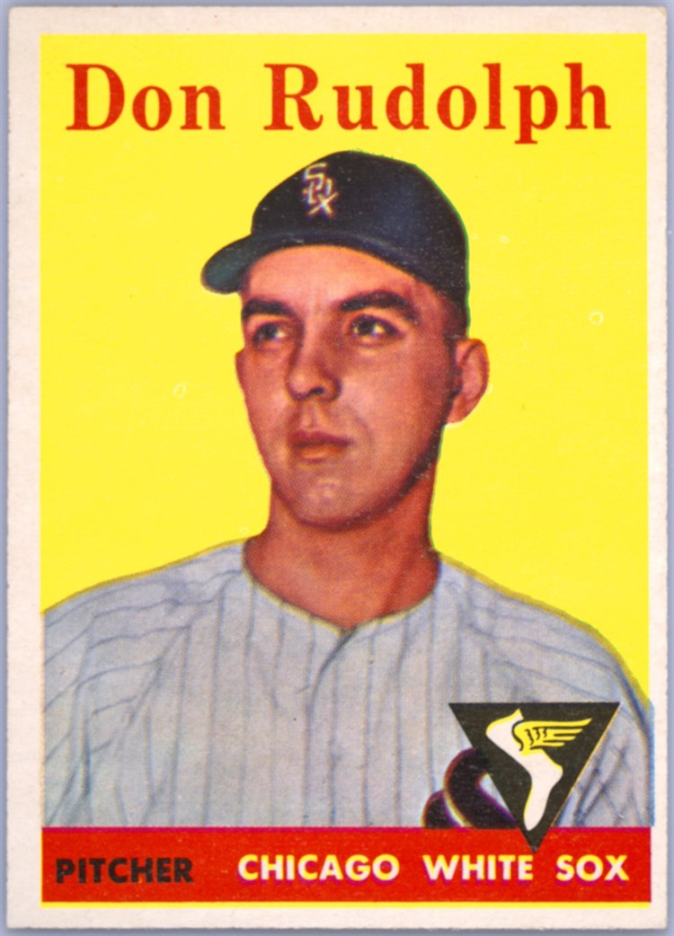 1958 Topps #347 Don Rudolph, Chicago White Sox