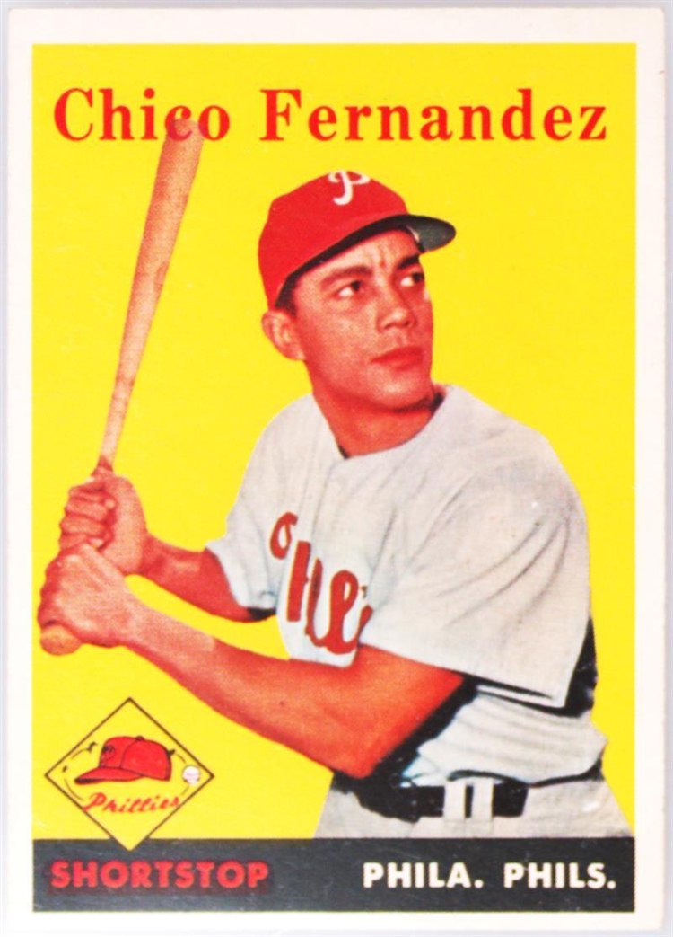 1958 Topps #348 Chico Fernandez, Philadelphia Phillies