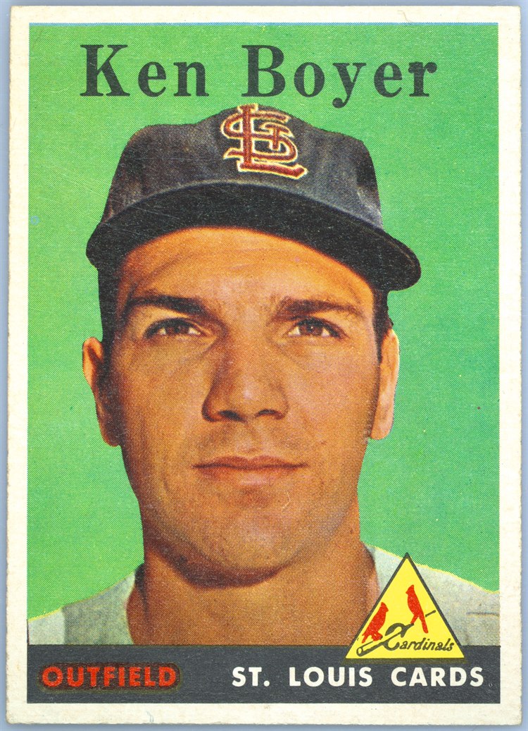 1958 Topps #350 Ken Boyer, St. Louis Cardinals