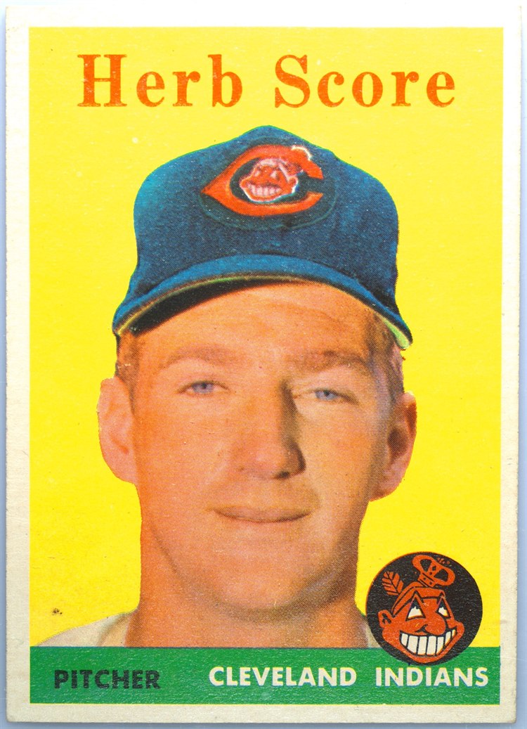 1958 Topps #352 Herb Score, Cleveland Indians