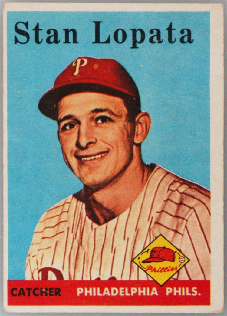 1958 Topps #353 Stan Lopata, Philadelphia Phillies