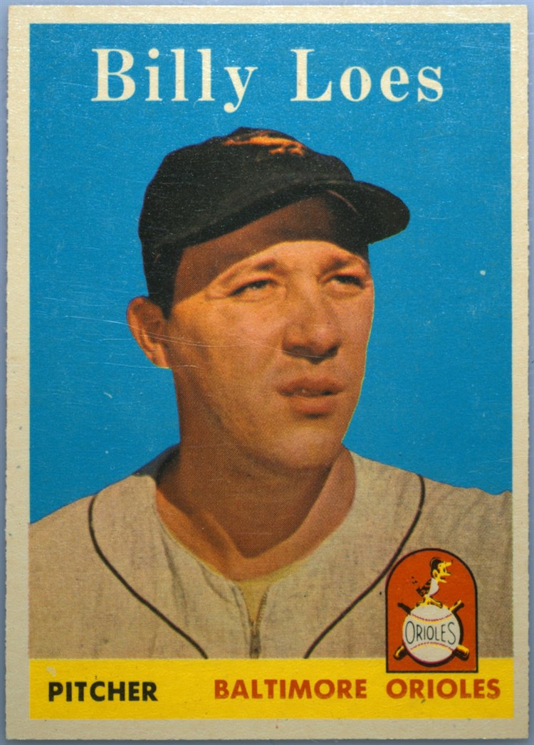 1958 Topps #359 Billy Loes, Baltimore Orioles
