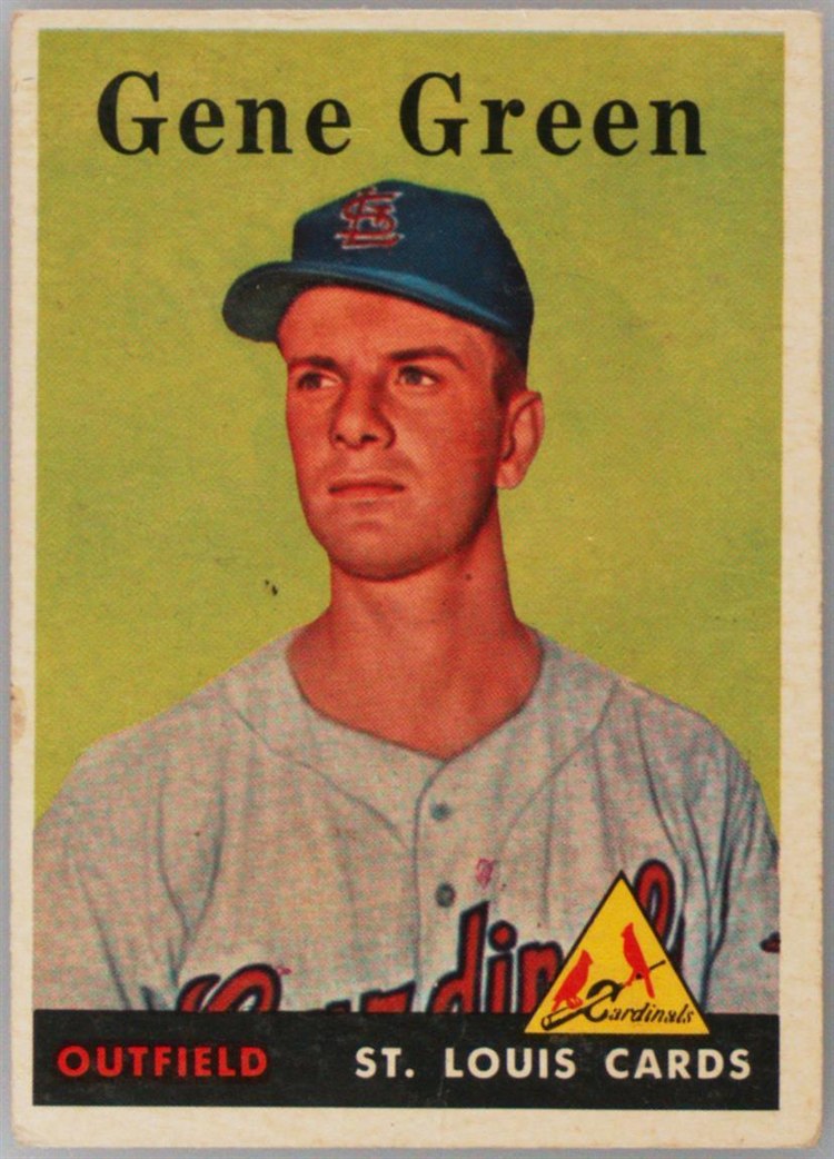 1958 Topps #366 Gene Green, St. Louis Cardinals