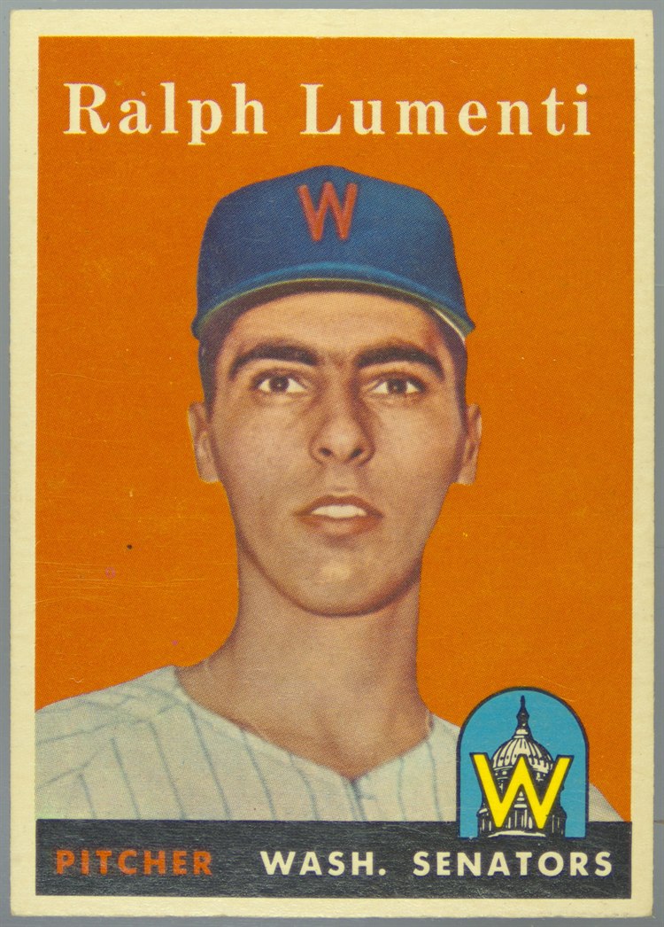 1958 Topps #369 Ralph Lumenti, Washington Senators