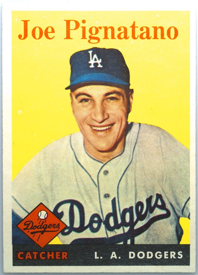 1958 Topps #373 Joe Pignatano, Los Angeles Dodgers