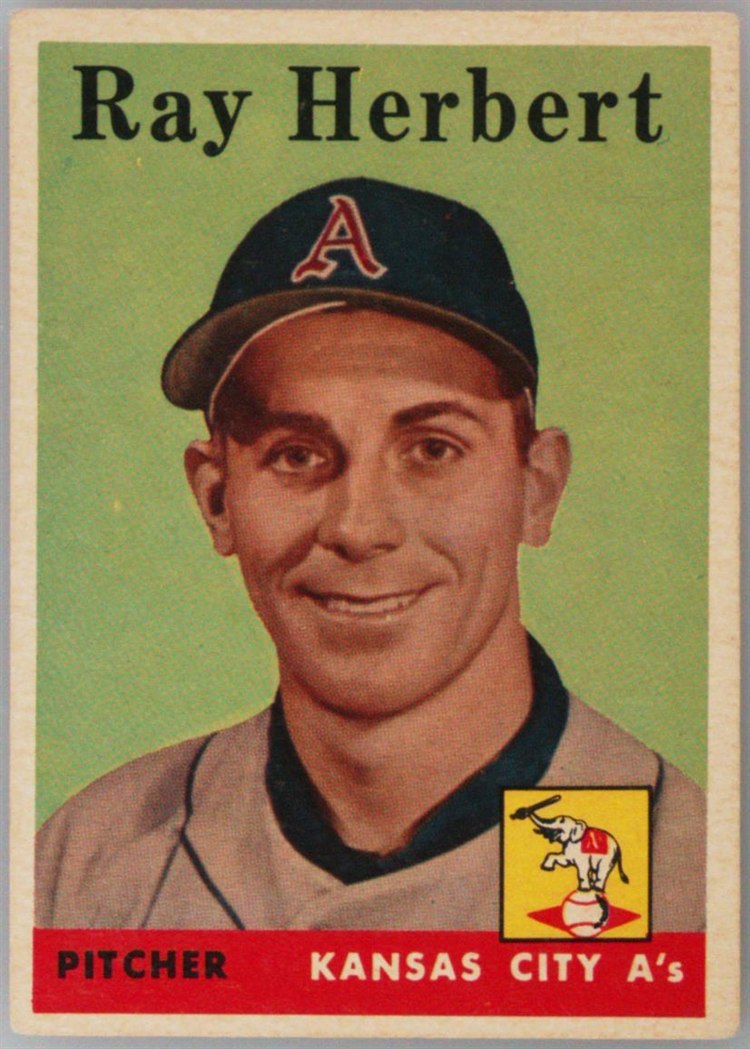 1958 Topps #379 Ray Herbert, Kansas City Athletics
