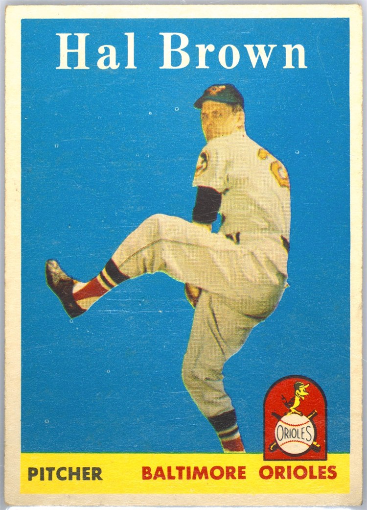 1958 Topps #381 Hal Brown, Baltimore Orioles