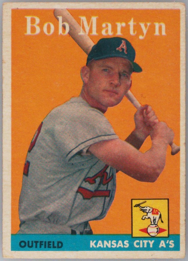 1958 Topps #39 Bob Martyn, Kansas City Athletics