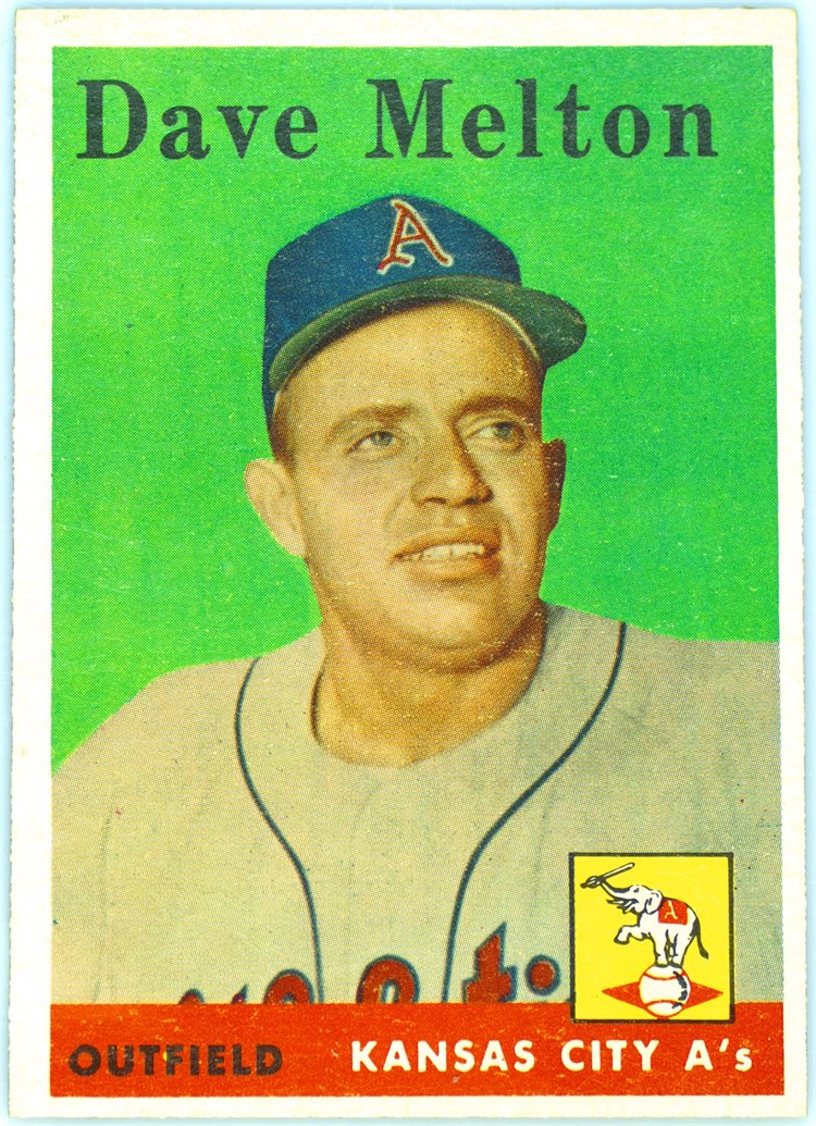 1958 Topps #391 Dave Melton, Kansas City Athletics