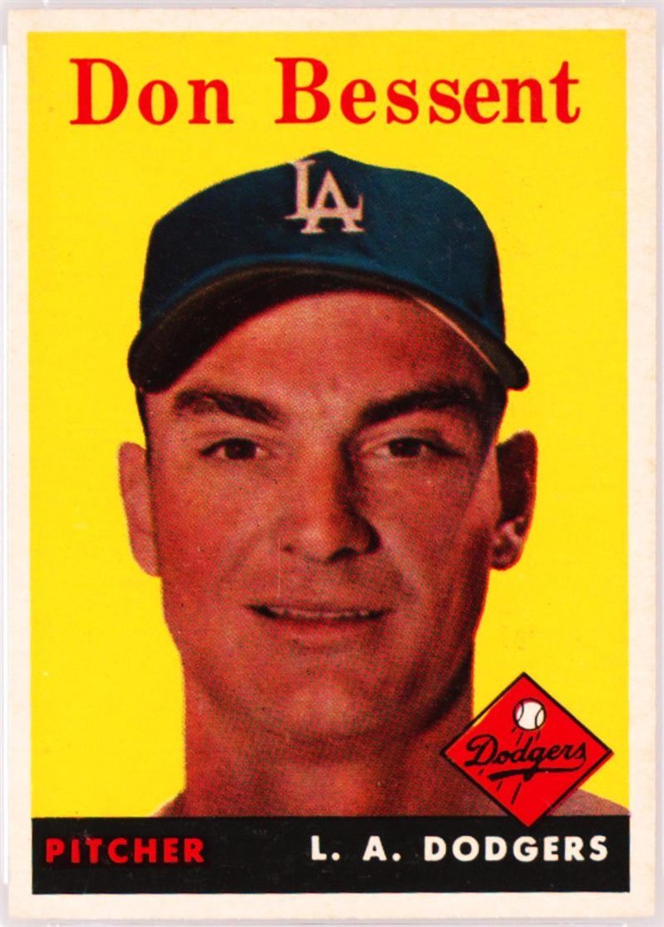 1958 Topps #401 Don Bessent, Los Angeles Dodgers