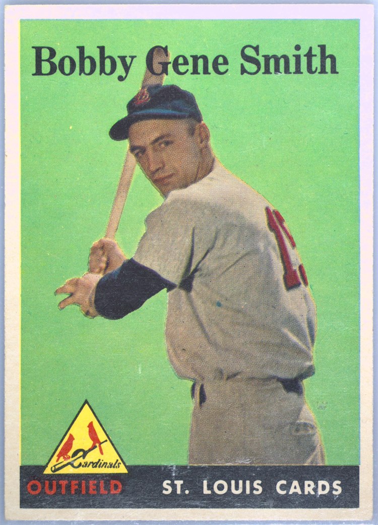1958 Topps #402 Bobby Gene Smith, St. Louis Cardinals