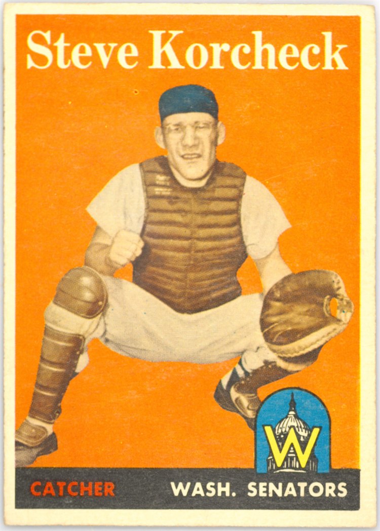 1958 Topps #403 Steve Korcheck, Washington Senators