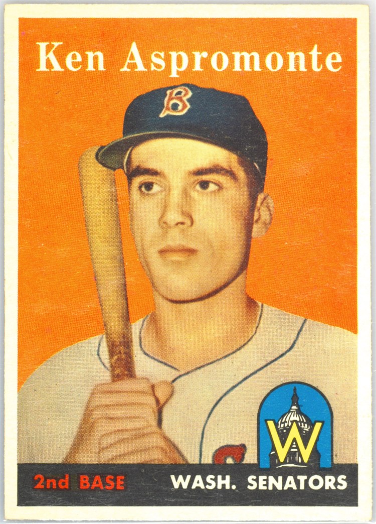 1958 Topps #405 Ken Aspromonte, Washington Senators
