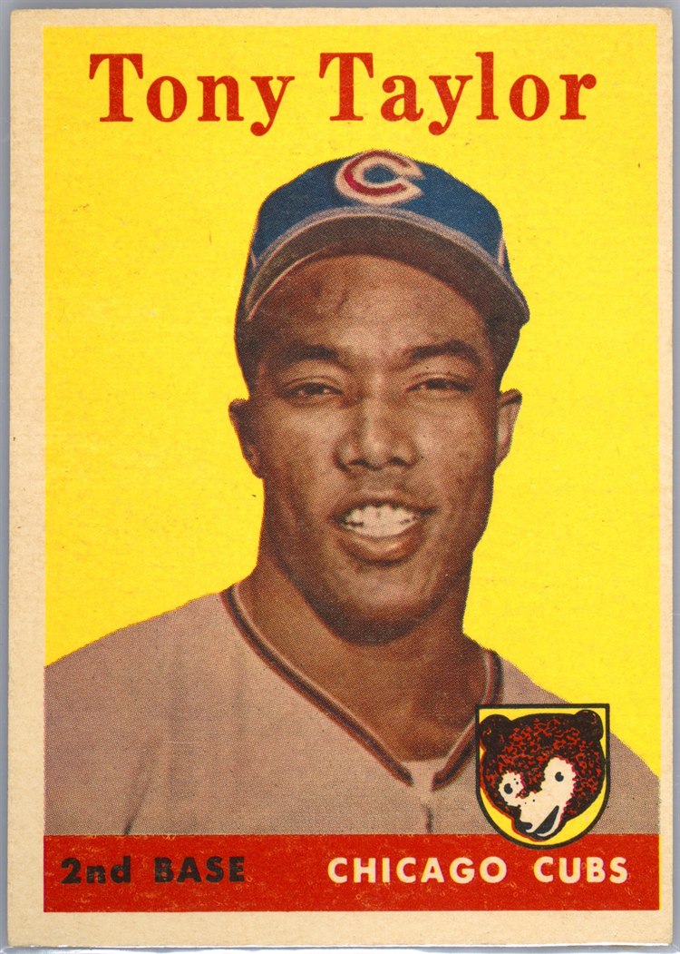 1958 Topps #411 Tony Taylor, Chicago Cubs