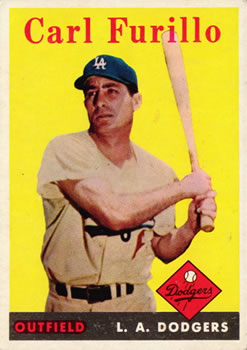 1958 Topps #417 Carl Furillo, Los Angeles Dodgers