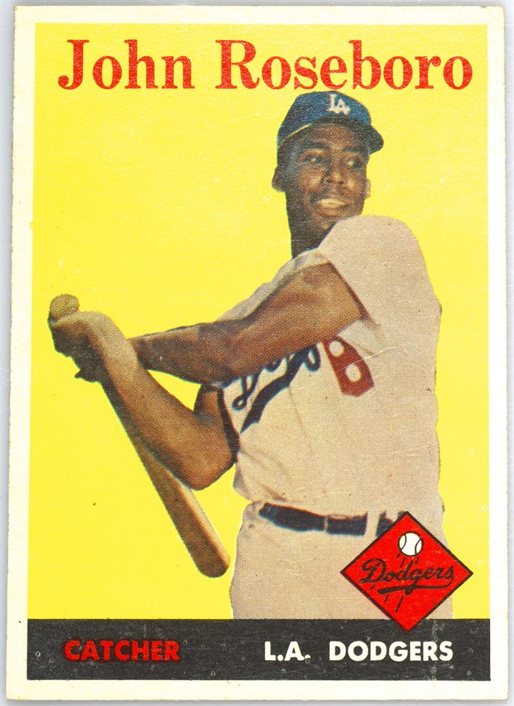 1958 Topps #42 John Roseboro, Los Angeles Dodgers