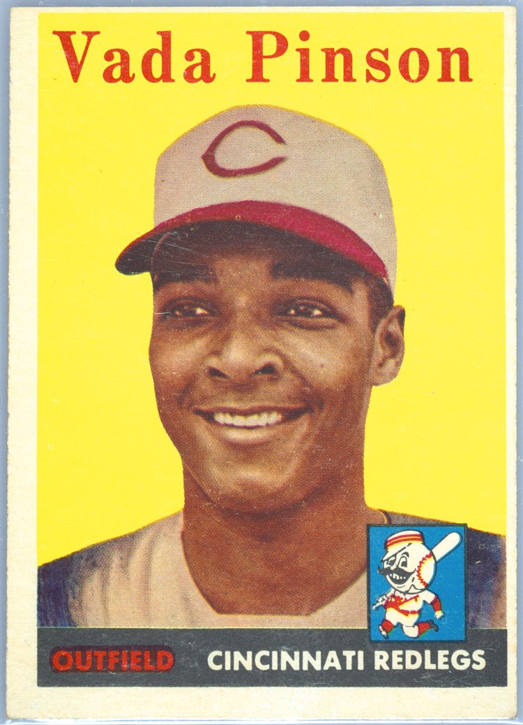 1958 Topps #420 Vada Pinson, Cincinnati Reds