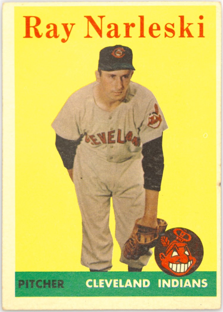 1958 Topps #439 Ray Narleski, Cleveland Indians