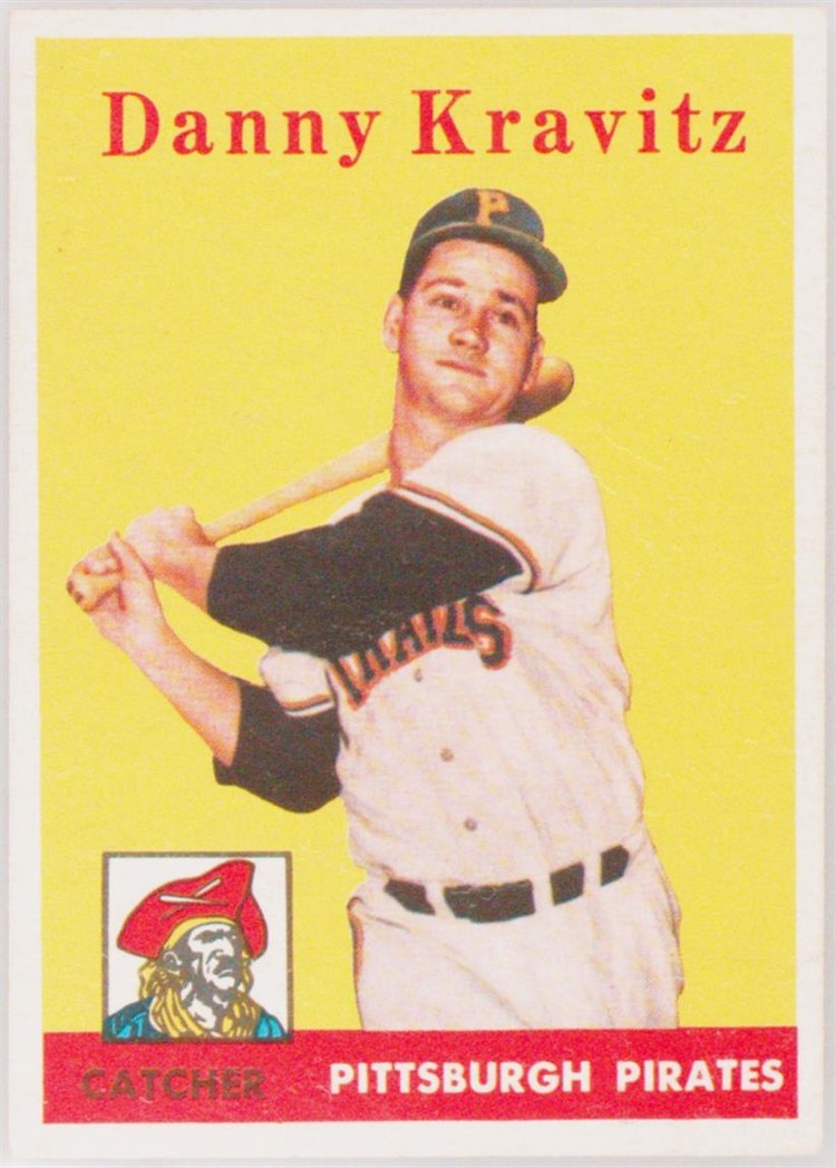 1958 Topps #444 Danny Kravitz, Pittsburgh Pirates