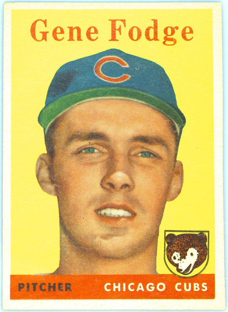 1958 Topps #449 Gene Fodge, Chicago Cubs