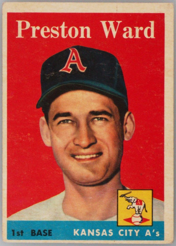 1958 Topps #450 Preston Ward, Kansas City Athletics