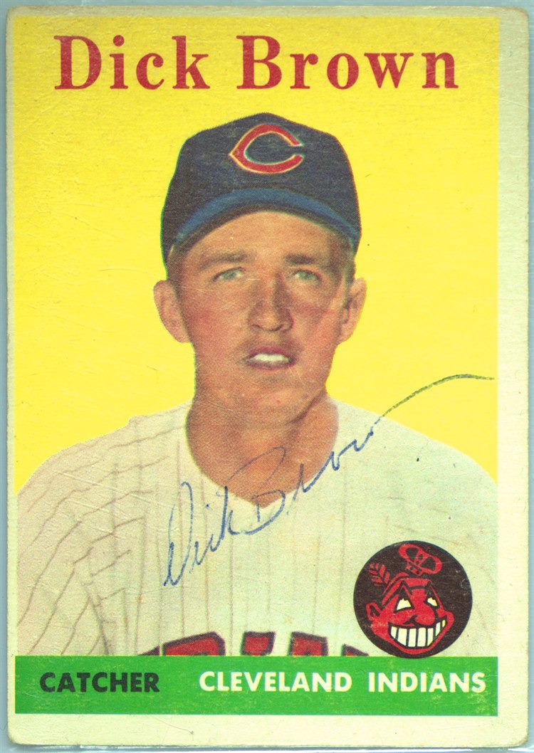 1958 Topps #456 Dick Brown, Cleveland Indians