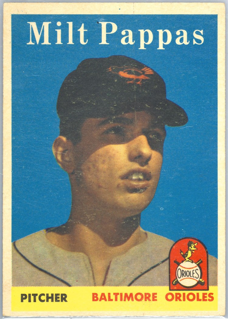 1958 Topps #457 Milt Pappas, Baltimore Orioles
