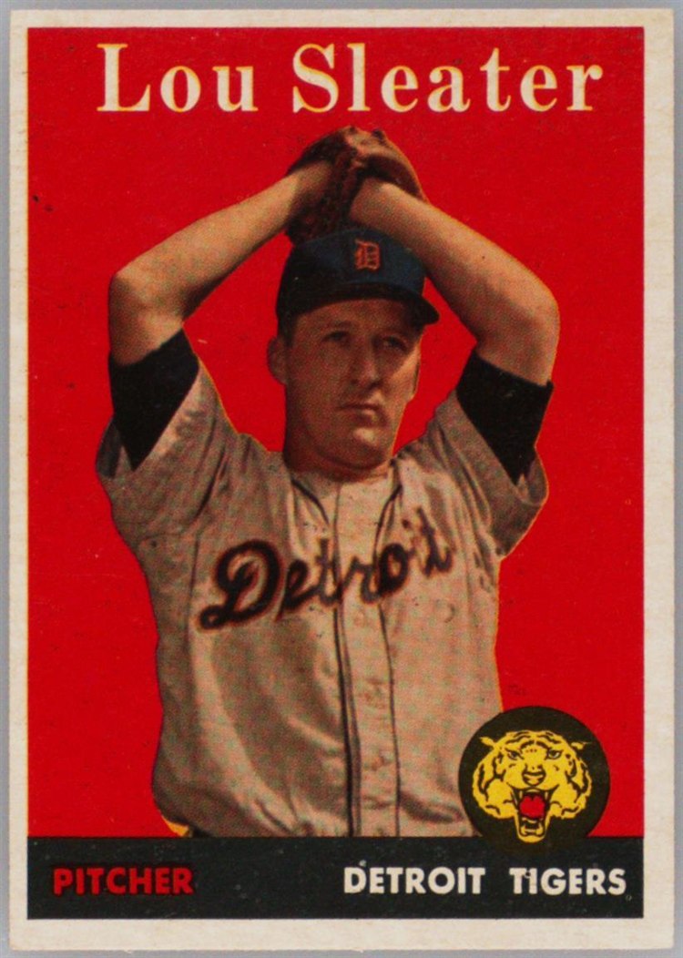 1958 Topps #46 Lou Sleater, Detroit Tigers