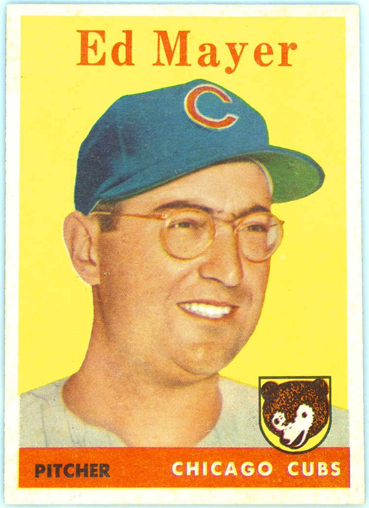 1958 Topps #461 Ed Mayer, Chicago Cubs
