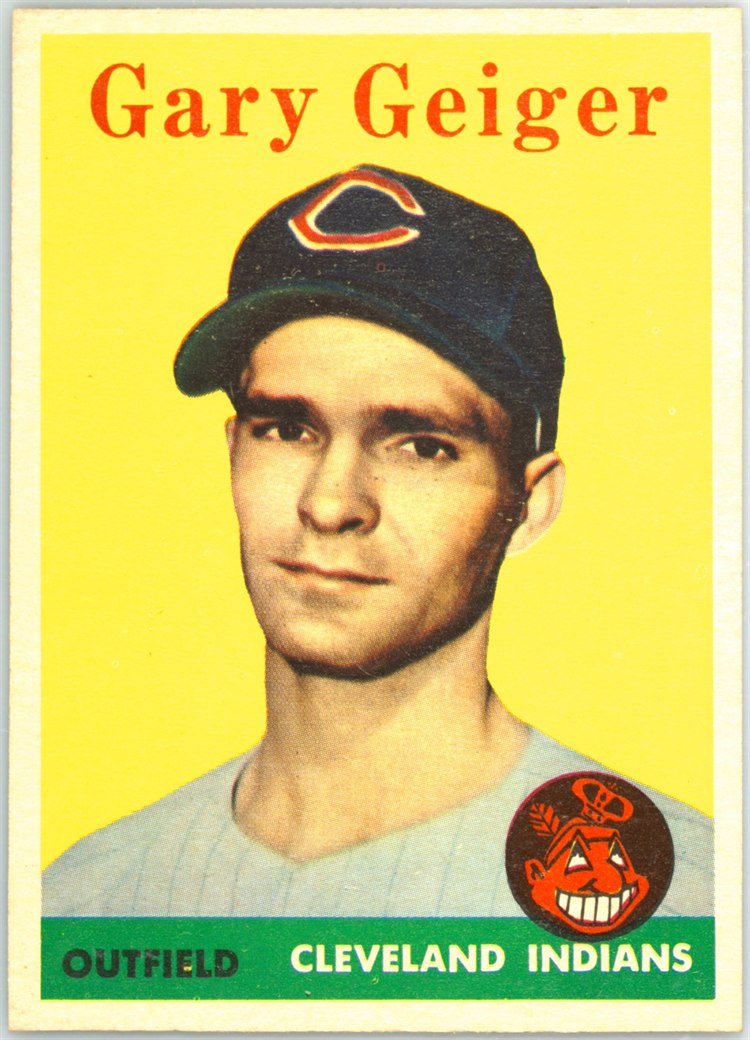 1958 Topps #462 Gary Geiger, Cleveland Indians