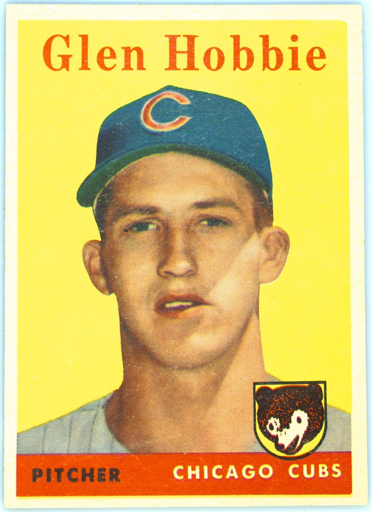 1958 Topps #467 Glen Hobbie, Chicago Cubs