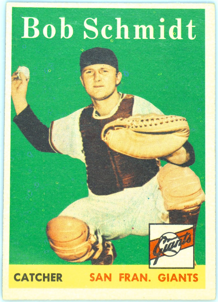 1958 Topps #468 Bob Schmidt, San Francisco Giants