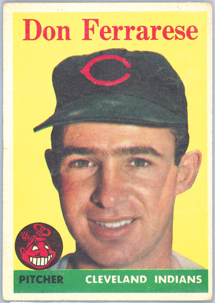 1958 Topps #469 Don Ferrarese, Cleveland Indians