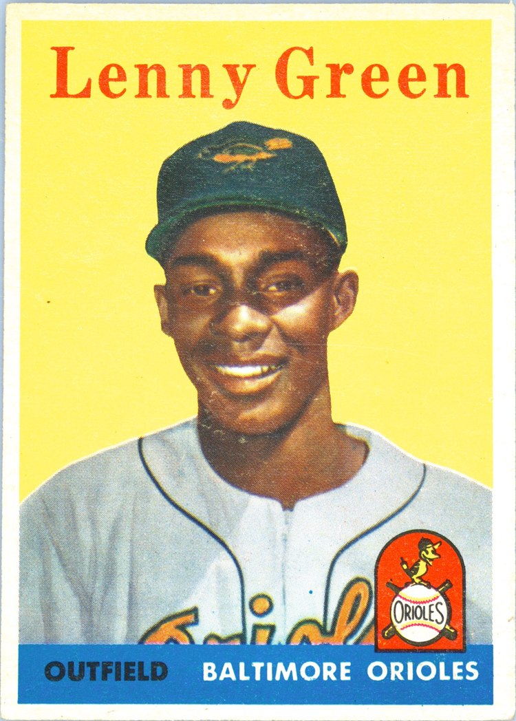 1958 Topps #471 Lenny Green, Baltimore Orioles